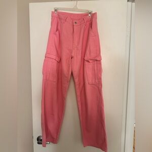 SHEIN Pink cargo pants